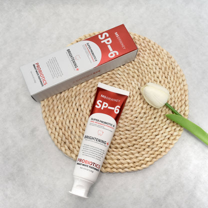 MSDRWIKEY SP-6 Whitening Toothpaste 2-pack – 6 kinds of probiotics, deep clean, whiten teeth, make your smile brighter