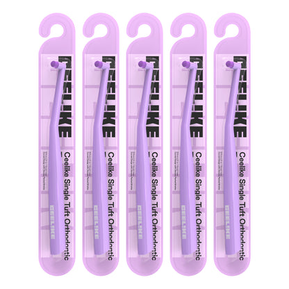 CEELIKE End Tuft Toothbrush – Orthodontic &amp; Braces Care Toothbrush