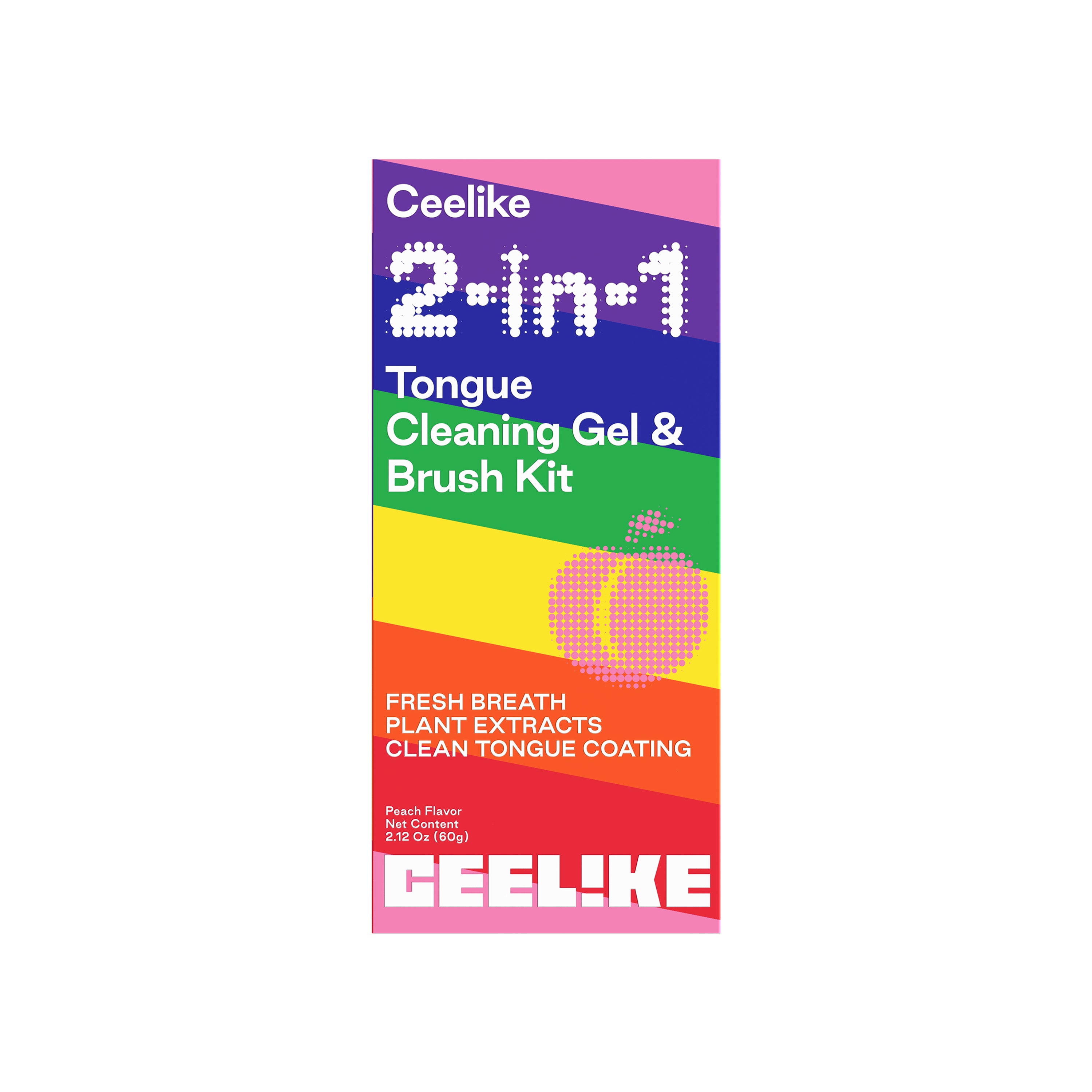 CEELIKE 2-in-1 Tongue Cleaning Gel &amp; Brush Kit