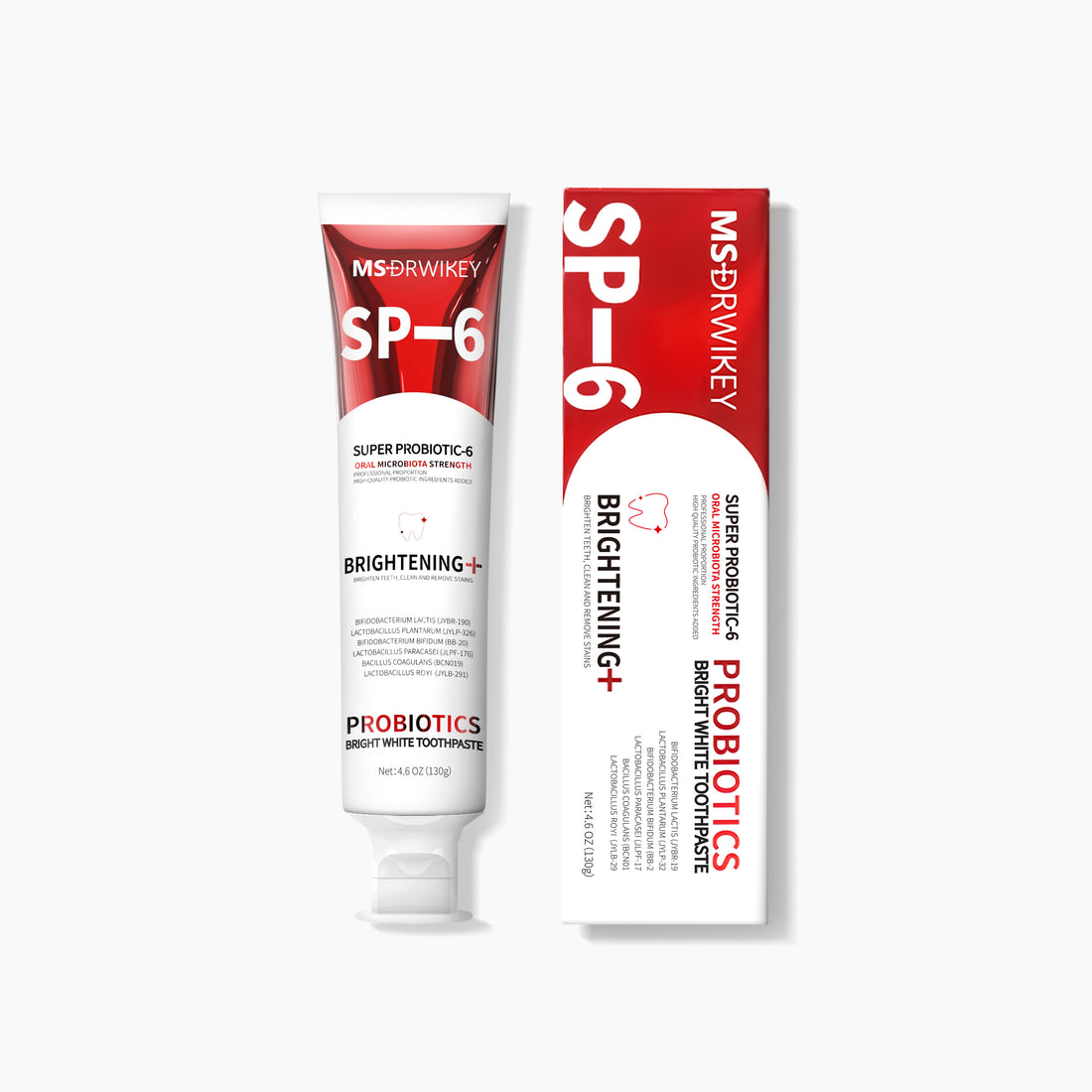 MSDRWIKEY SP-6 Whitening Toothpaste – Brighten Your Smile with the Power of 6 Probiotics