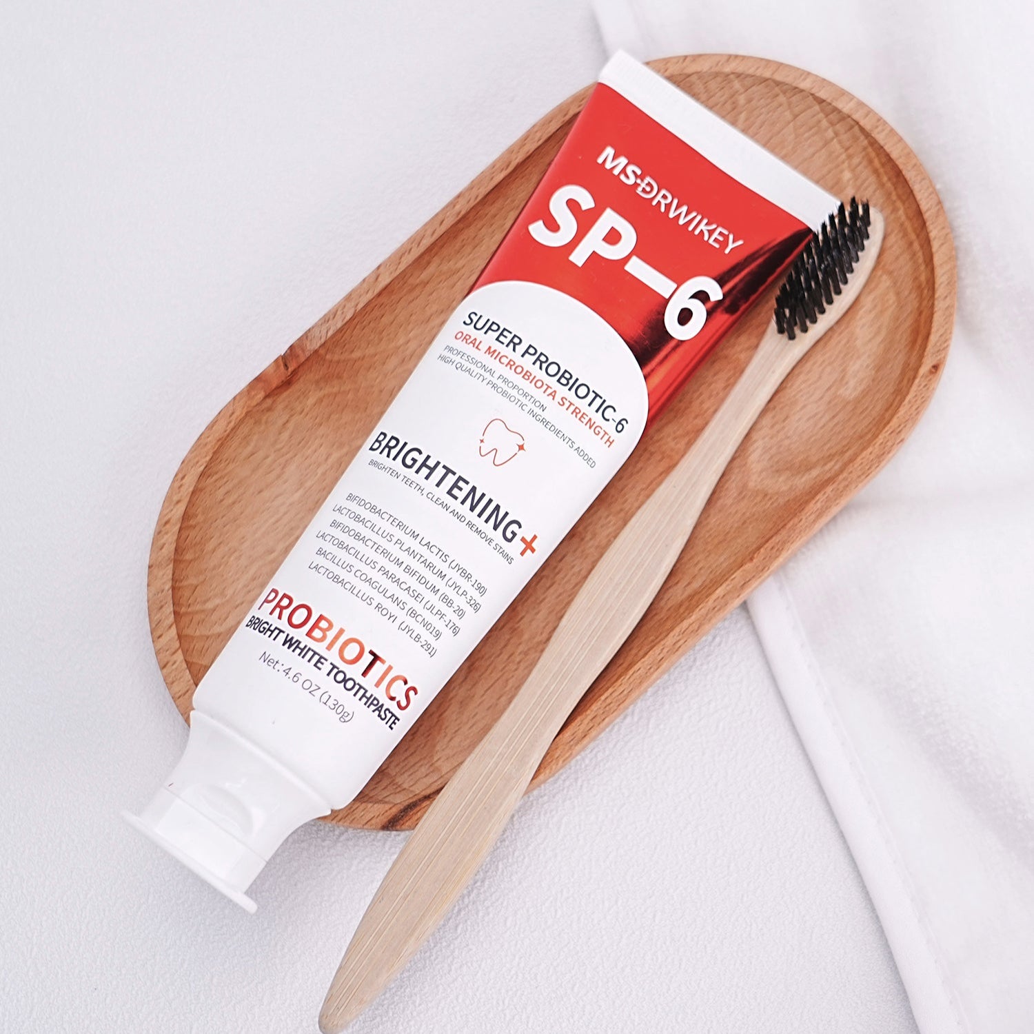 MSDRWIKEY SP-6 Whitening Toothpaste 2-pack – 6 kinds of probiotics, deep clean, whiten teeth, make your smile brighter