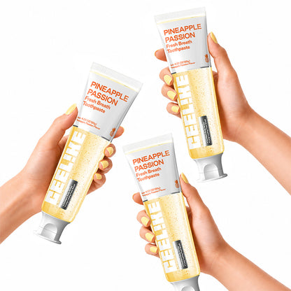 CEELIKE Pineapple Passion Toothpaste – Tropical Fruit Flavor, 120g