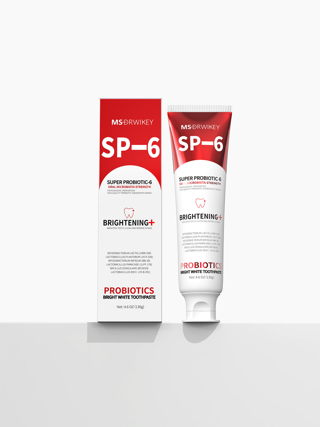 MSDRWIKEY SP-6 Whitening Toothpaste – Brighten Your Smile with the Power of 6 Probiotics