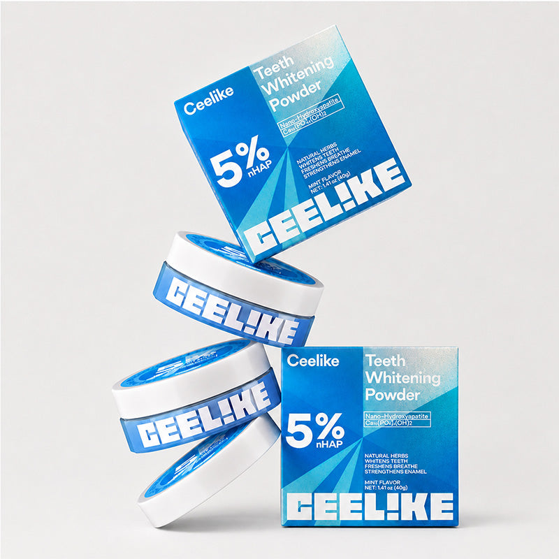 CEELIKE 5% Hydroxyapatite Tooth Powder — Smooth, Refreshing Daily Care