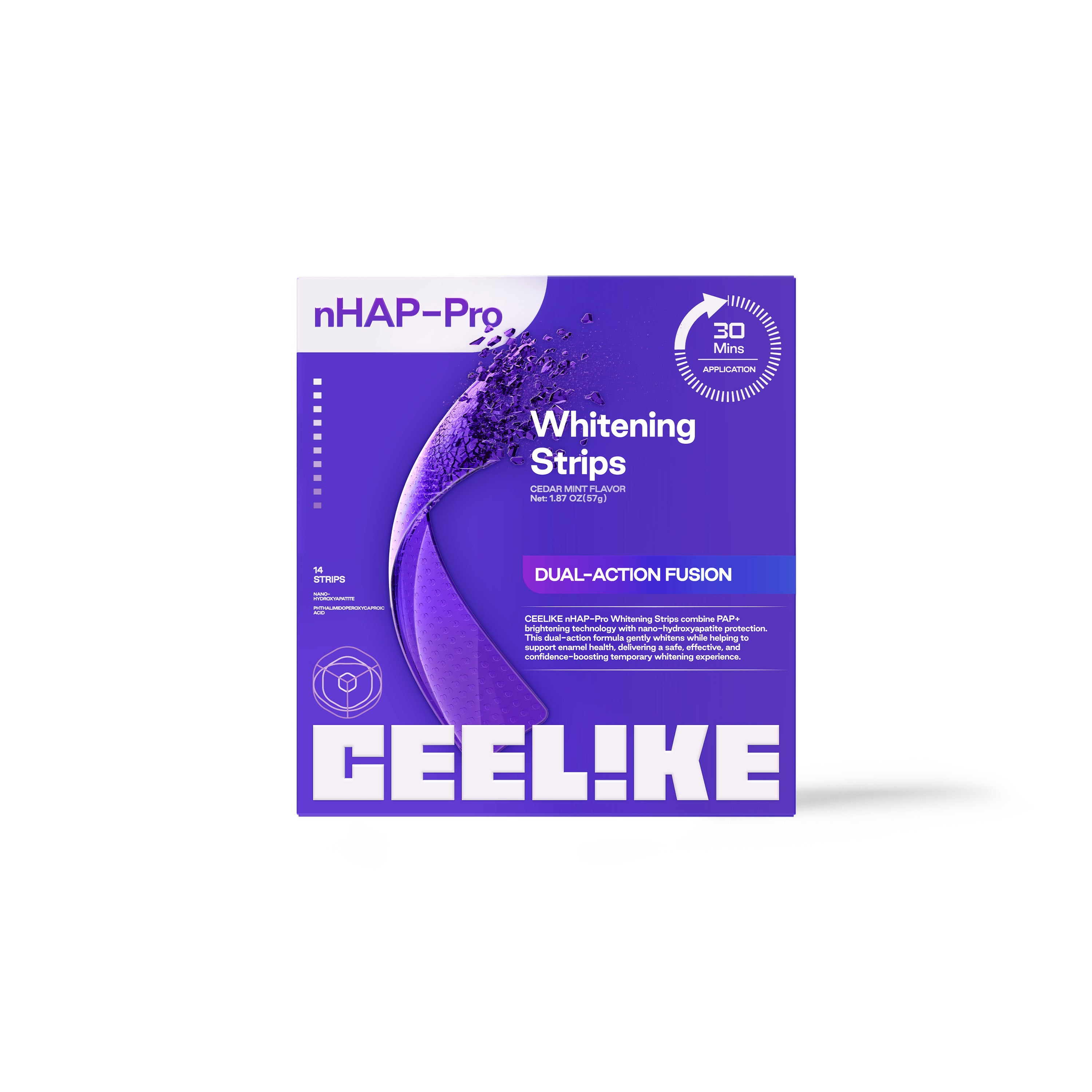 CEELIKE Hydroxyapatite Tooth Strips | Comfort Fit Oral Strips