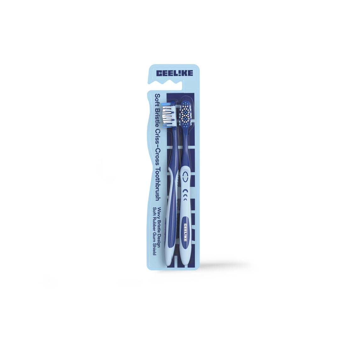 CEELIKE Soft Cross Bristle Toothbrush – Comfortable Daily Care