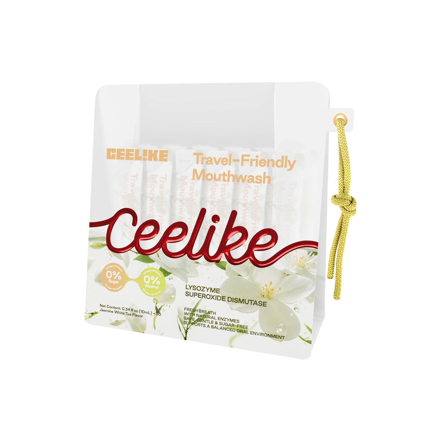 CEELIKE Jasmine White Tea Travel-Friendly Mouthwash