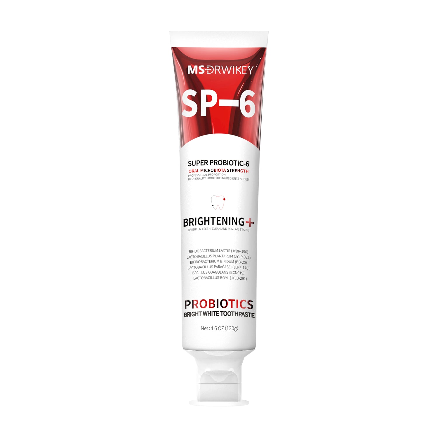 MSDRWIKEY SP-6 Whitening Toothpaste – Brighten Your Smile with the Power of 6 Probiotics