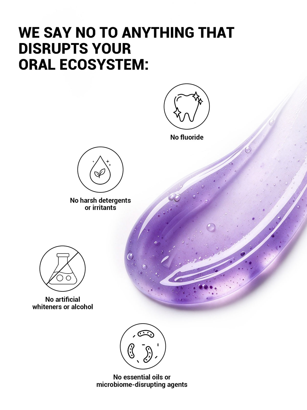 MSDRWIKEY 7 Pro Purple Whitening Toothpaste - Deep whitening, strong cleaning, confident smile, shining every day