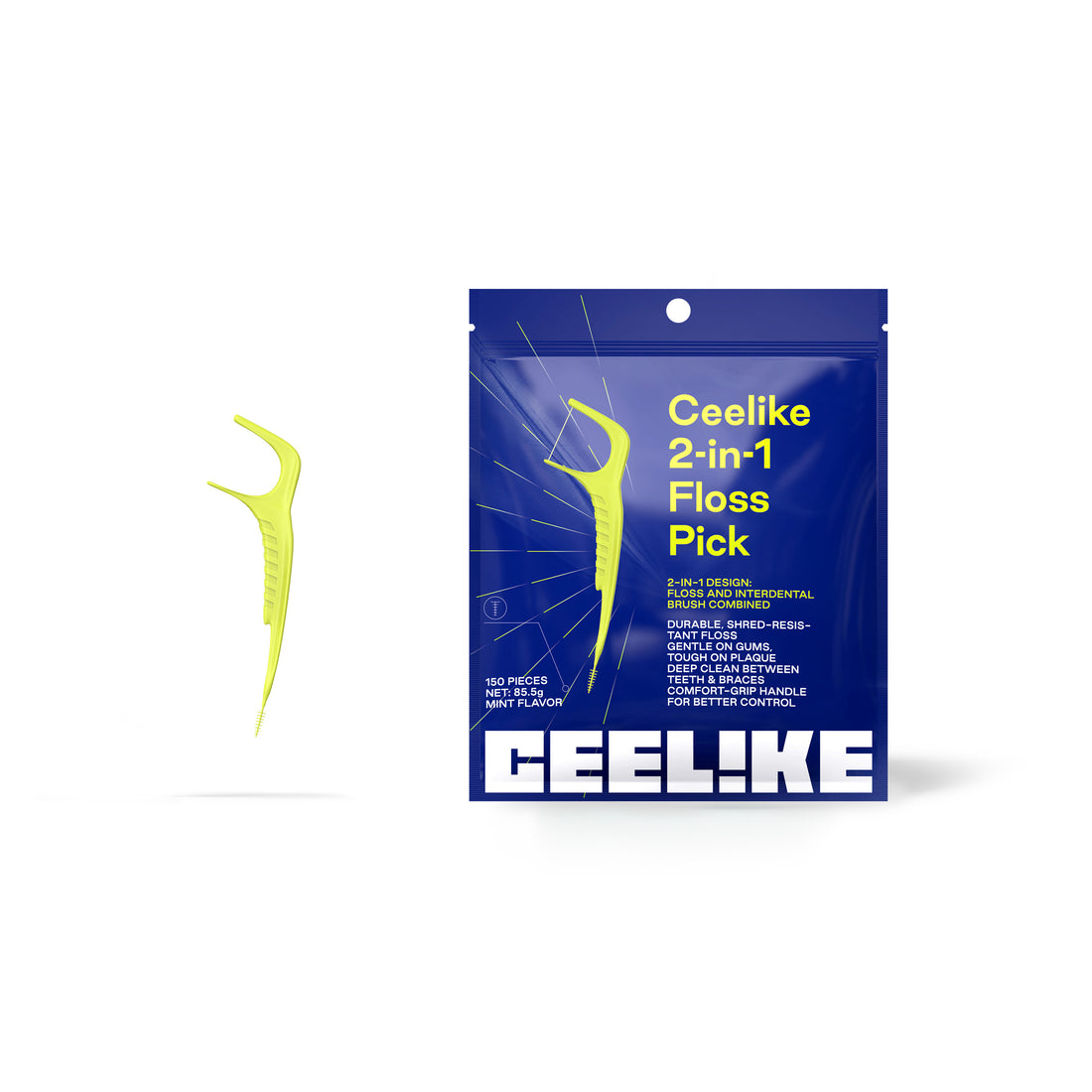CEELIKE 2-in-1 Floss &amp; Interdental Pick — Easy Daily Care