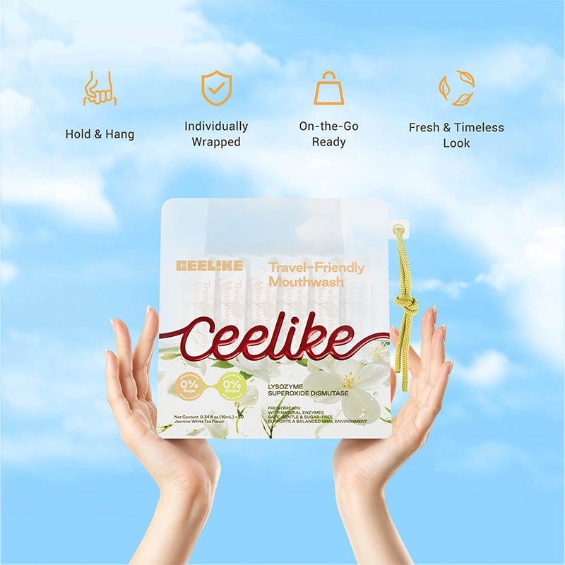 CEELIKE Jasmine White Tea Travel-Friendly Mouthwash