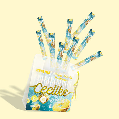 CEELIKE Portable Mouthwash – Tropical Pineapple Flavor (30 Packs)