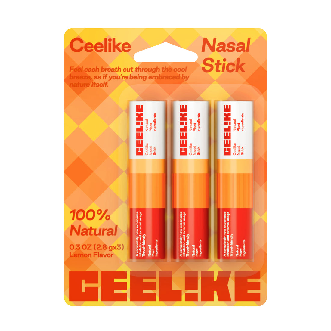 CEELIKE Lemon Nasal Stick – Instant Freshness, Anytime, Anywhere