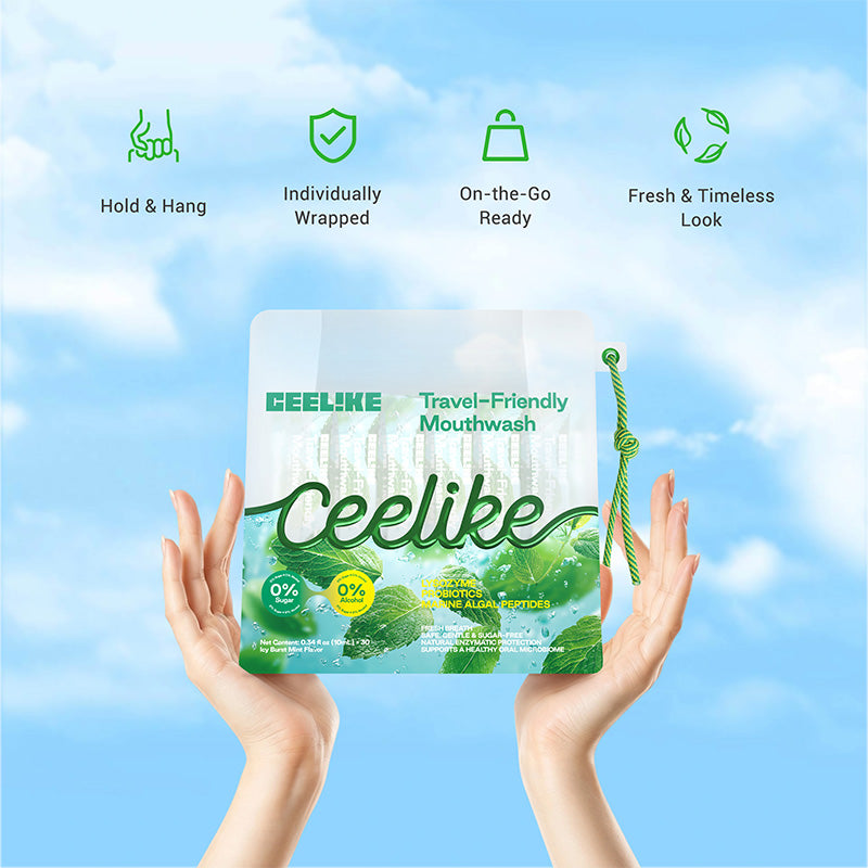 CEELIKE Ice Mint Portable Mouthwash — Refreshing Mint Flavor, Anytime, Anywhere
