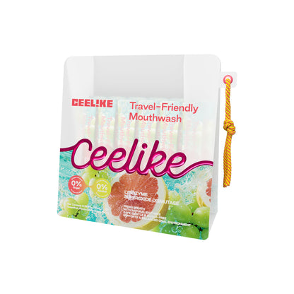 CEELIKE Travel-Friendly Mouthwash Sticks – Yuzu &amp; Green Grape Flavor