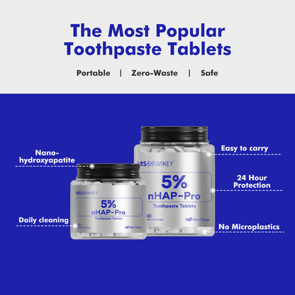 MSDRWIKEY 5% Hydroxyapatite Solid Toothpaste Tablets