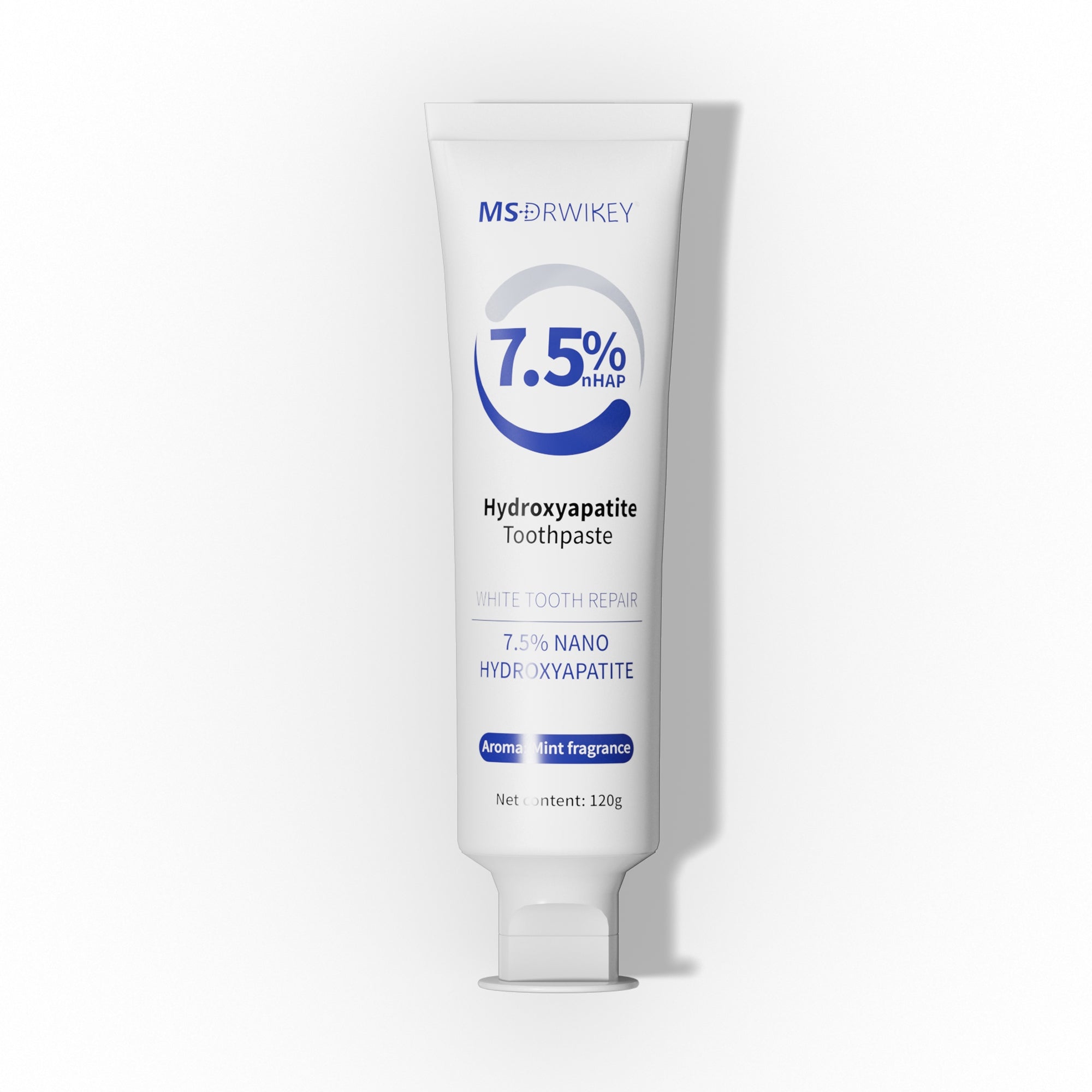 MSDRWIKEY Hydroxyapatite Toothpaste 2-pack, provides advanced enamel protection, gentle and effective formula, fluoride-free toothpaste, suitable for sensitive teeth