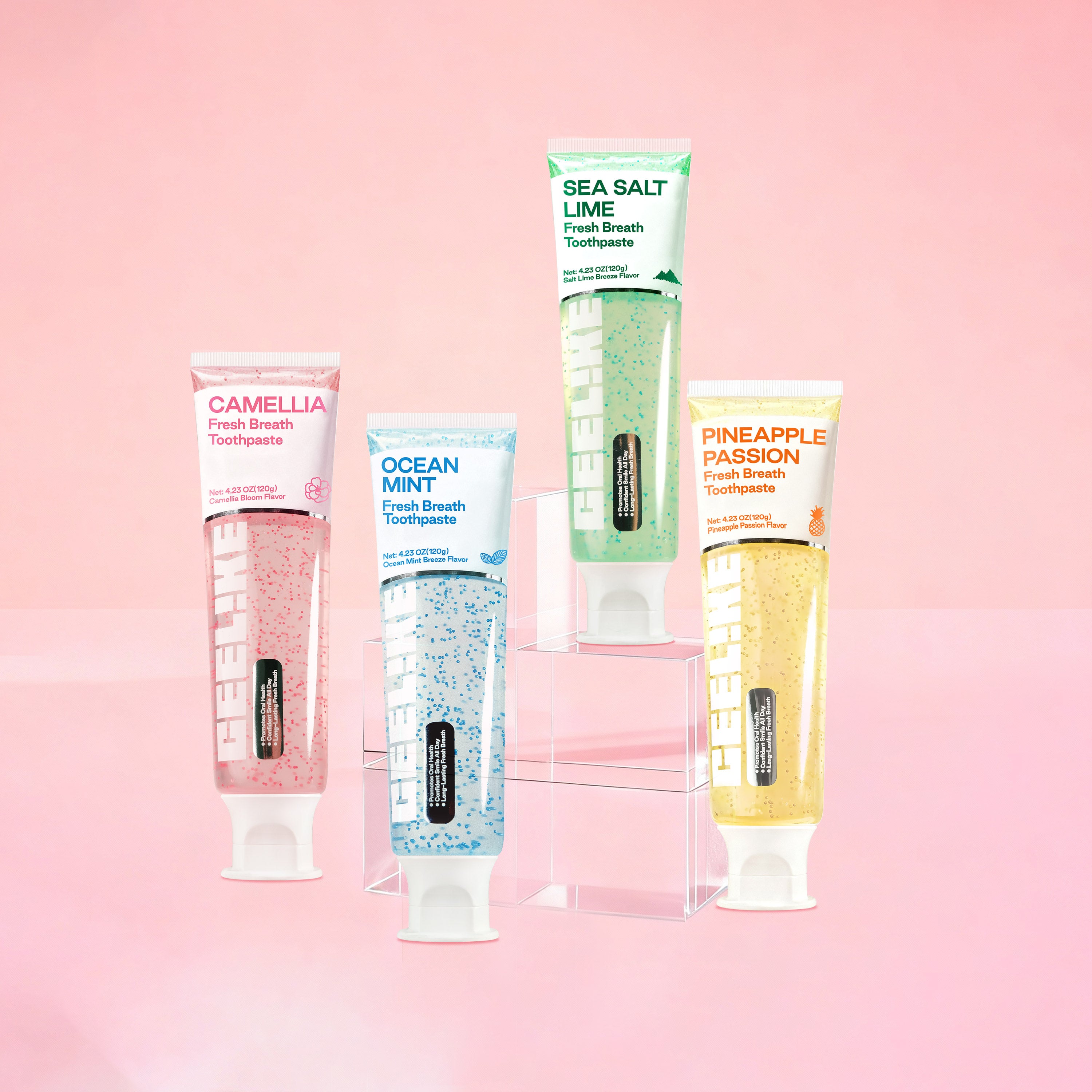 CEELIKE Fresh Toothpaste 4-Pack – Multi-Flavored Daily Freshness