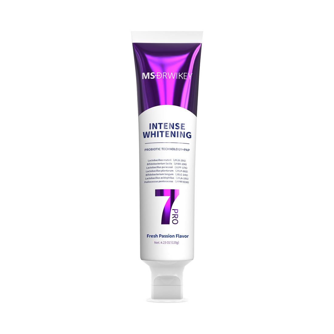 MSDRWIKEY 7 Pro Purple Whitening Toothpaste - Deep whitening, strong cleaning, confident smile, shining every day