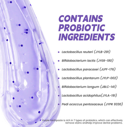 MSDRWIKEY 7 Pro Purple Whitening Toothpaste - Deep whitening, strong cleaning, confident smile, shining every day