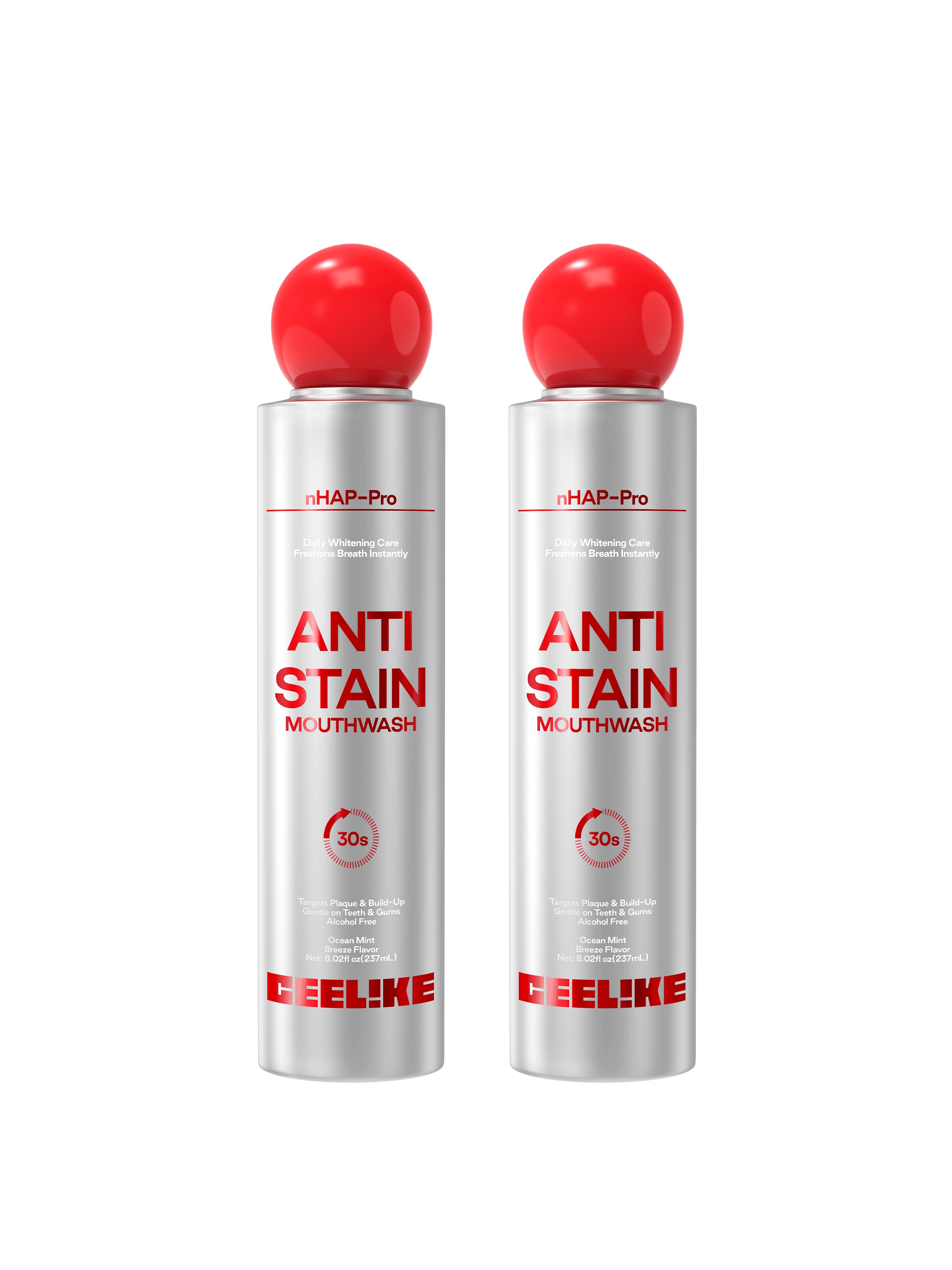 CEELIKE Gentle Stain Defense Mouthwash, Long-Lasting Fresh Oral Rinse 120ml