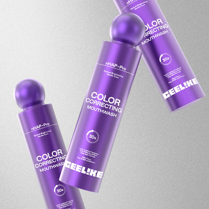 GEELIKE Purple Color Correcting Whitening Mouthwash