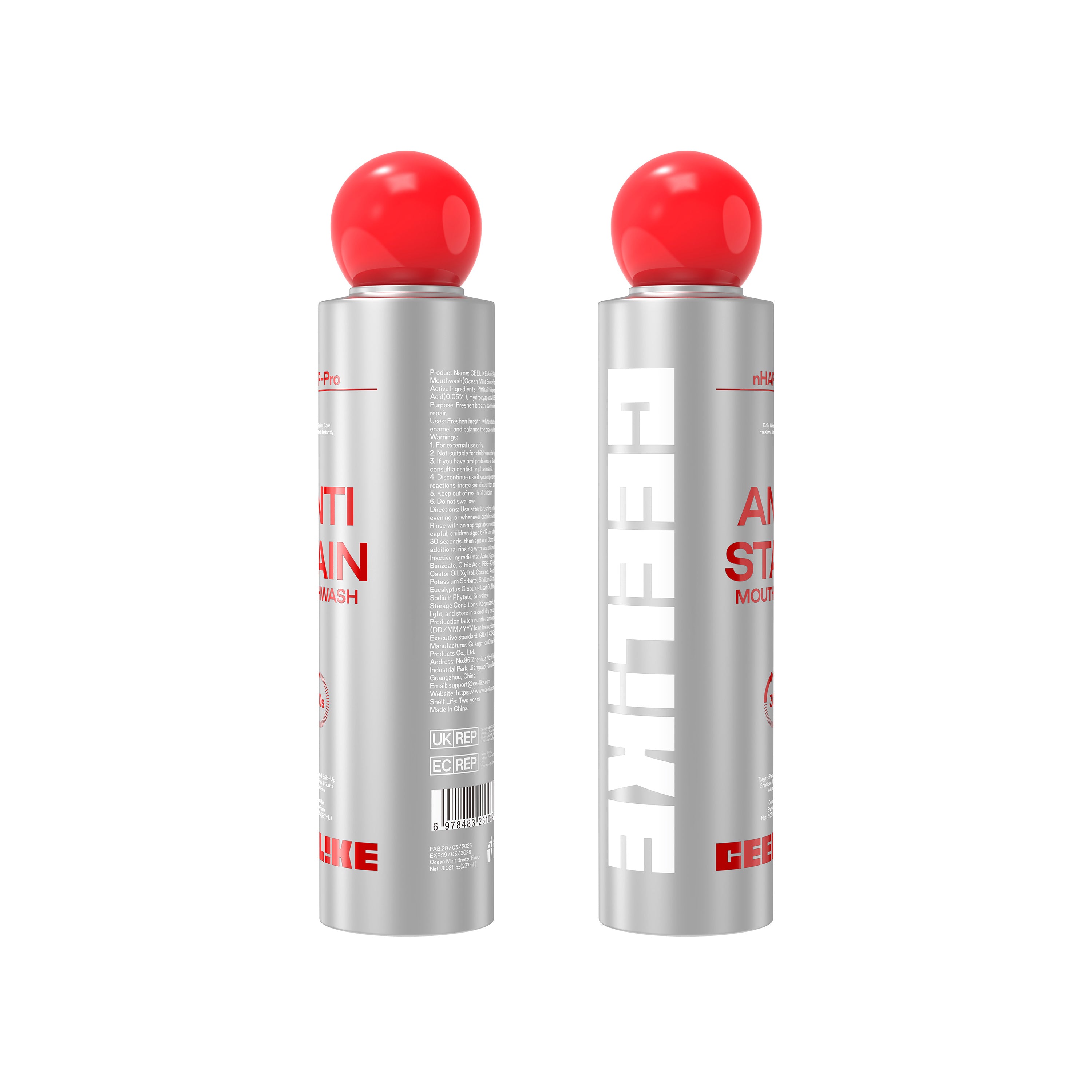 CEELIKE Daily Oral Rinse 120ml | Alcohol-Free Mouthwash