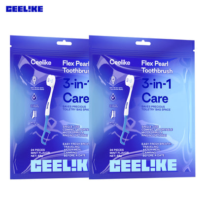 CEELIKE 3-in-1 Pearl Toothbrush — Portable Fresh-Clean Brush