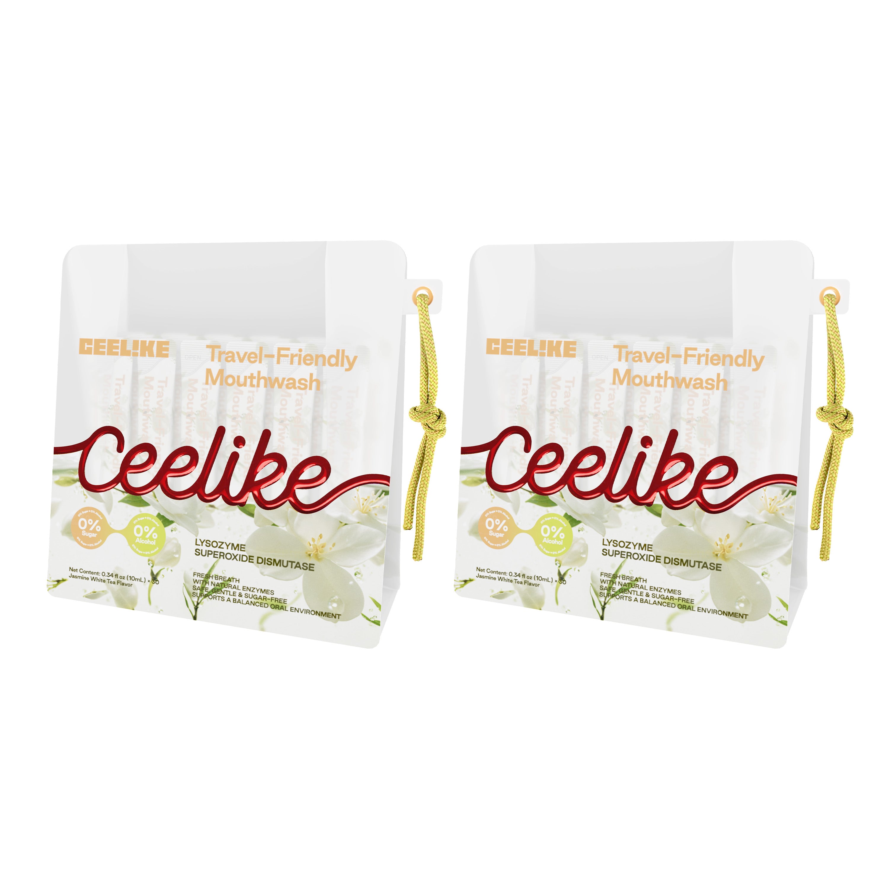CEELIKE Jasmine White Tea Travel-Friendly Mouthwash