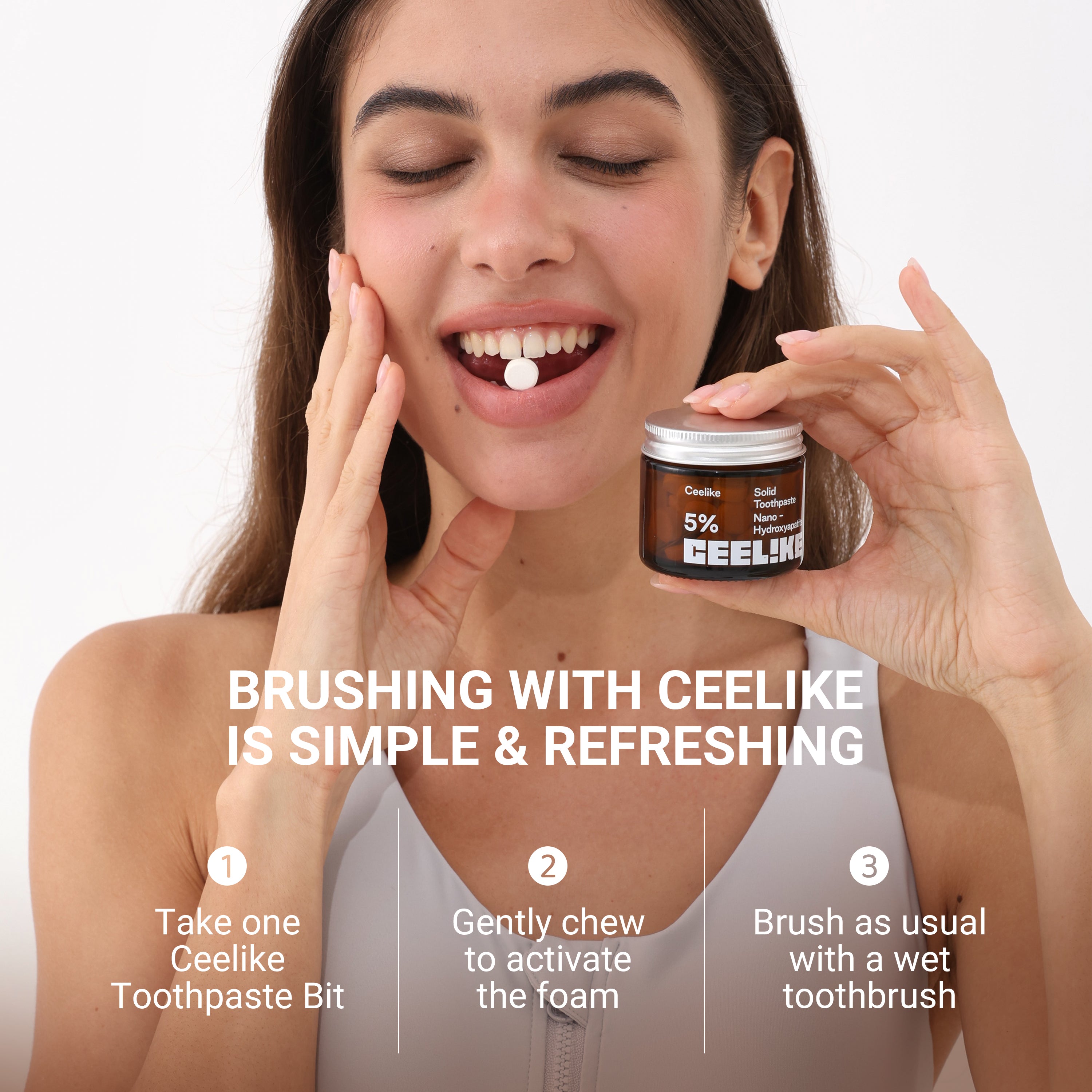 CEELIKE Solid Toothpaste — Advanced Enamel Care &amp; Natural Whitening