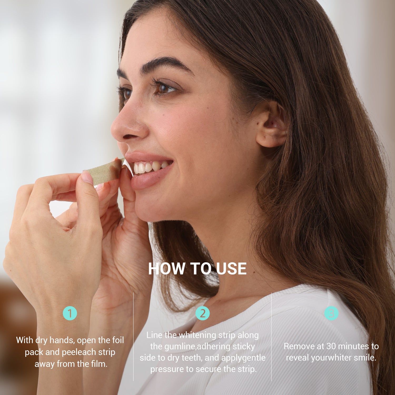 Tiras blanqueadoras dentales profesionales CEELIKE: brillo rápido y duradero para una sonrisa segura