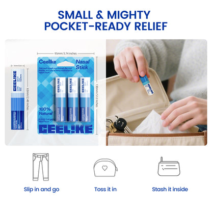 CEELIKE Peppermint Nasal Stick – Cool, Crisp, Instant Refresh