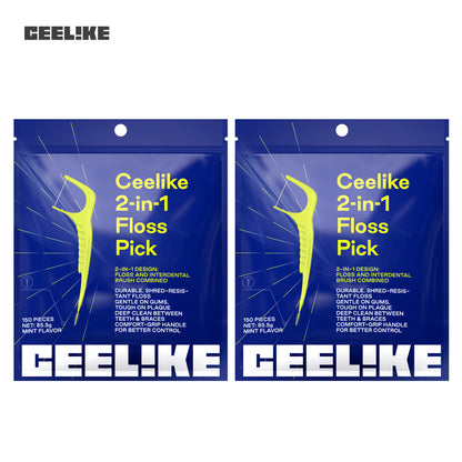 CEELIKE 2-in-1 Floss &amp; Interdental Pick — Easy Daily Care
