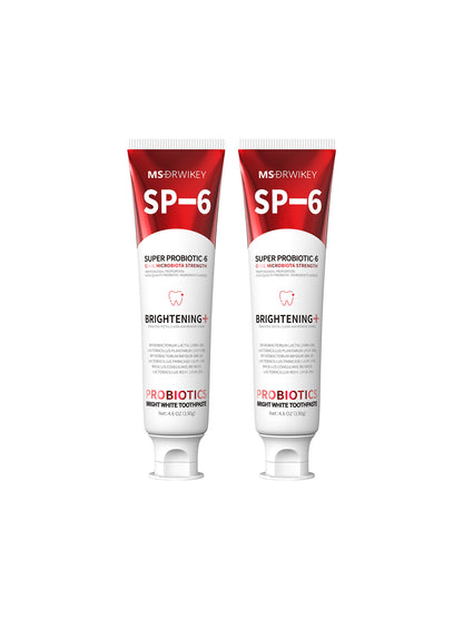 MSDRWIKEY SP-6 Whitening Toothpaste – Brighten Your Smile with the Power of 6 Probiotics
