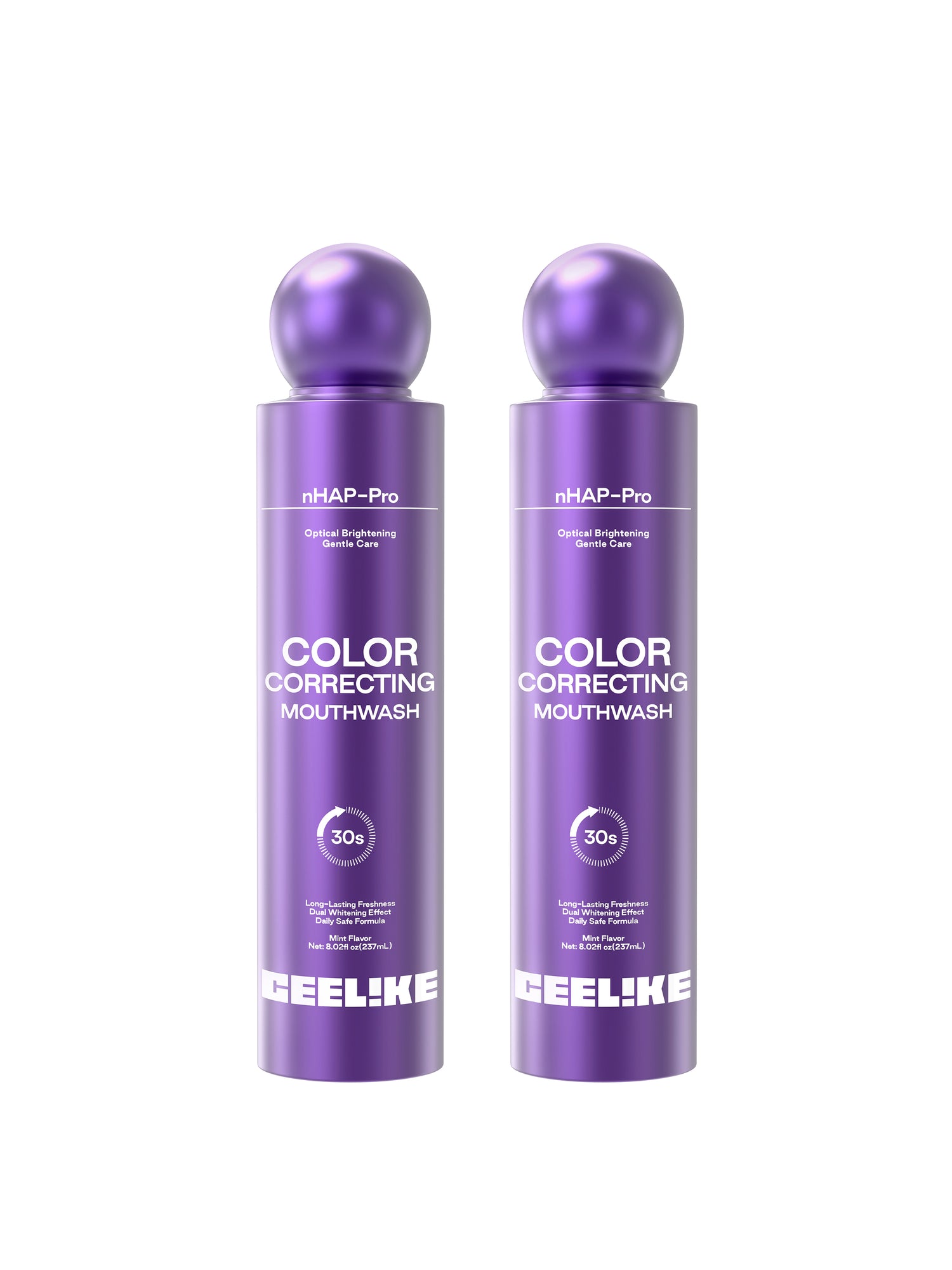 GEELIKE Purple Color Correcting Whitening Mouthwash