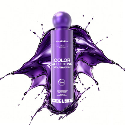 GEELIKE Purple Color Correcting Whitening Mouthwash