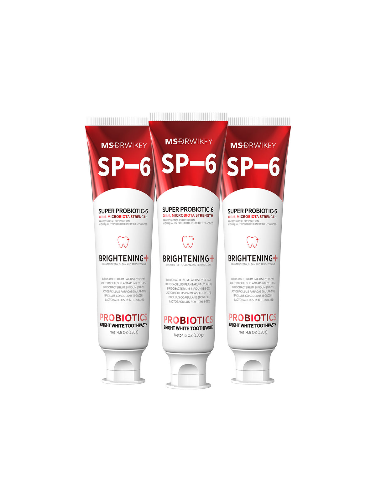 MSDRWIKEY SP-6 Whitening Toothpaste – Brighten Your Smile with the Power of 6 Probiotics