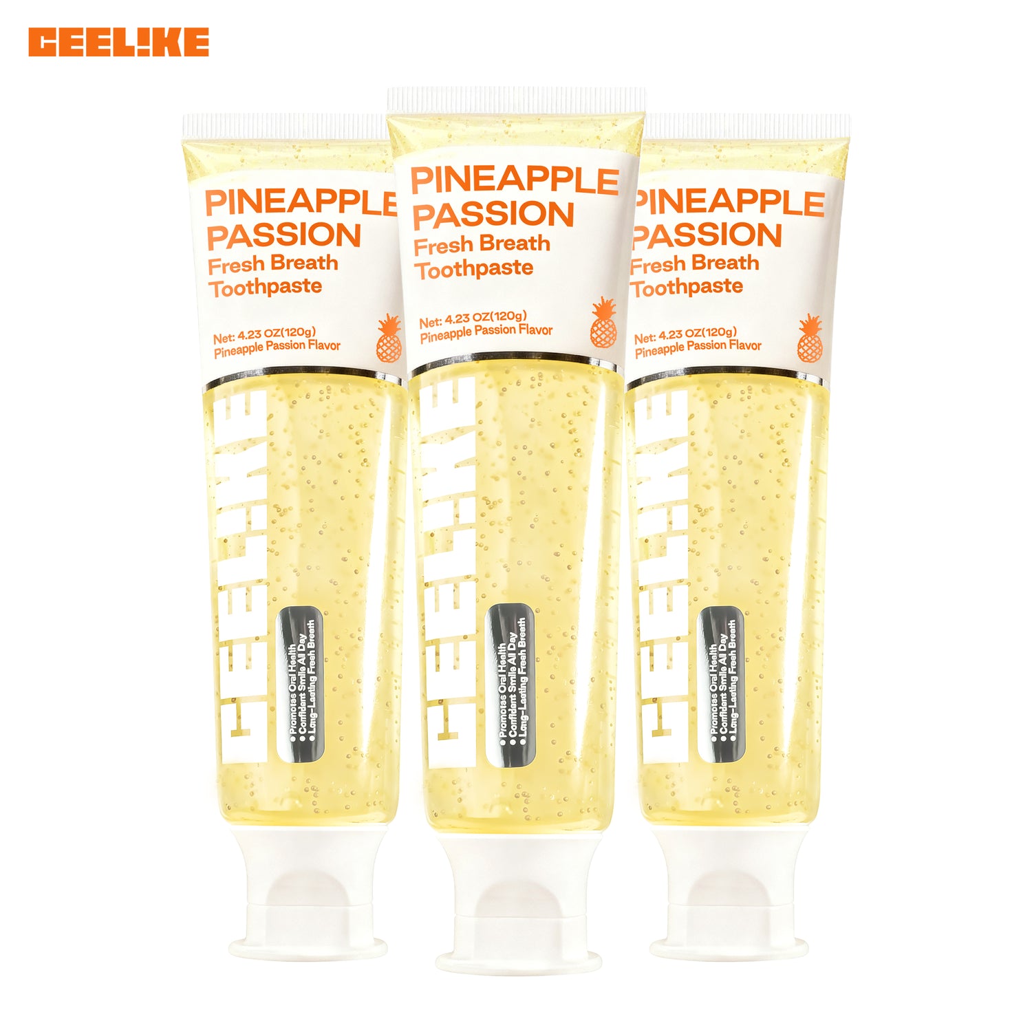 CEELIKE Pineapple Passion Toothpaste –Fresh Breath, 120g