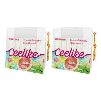 CEELIKE Travel-Friendly Mouthwash Sticks – Yuzu &amp; Green Grape Flavor