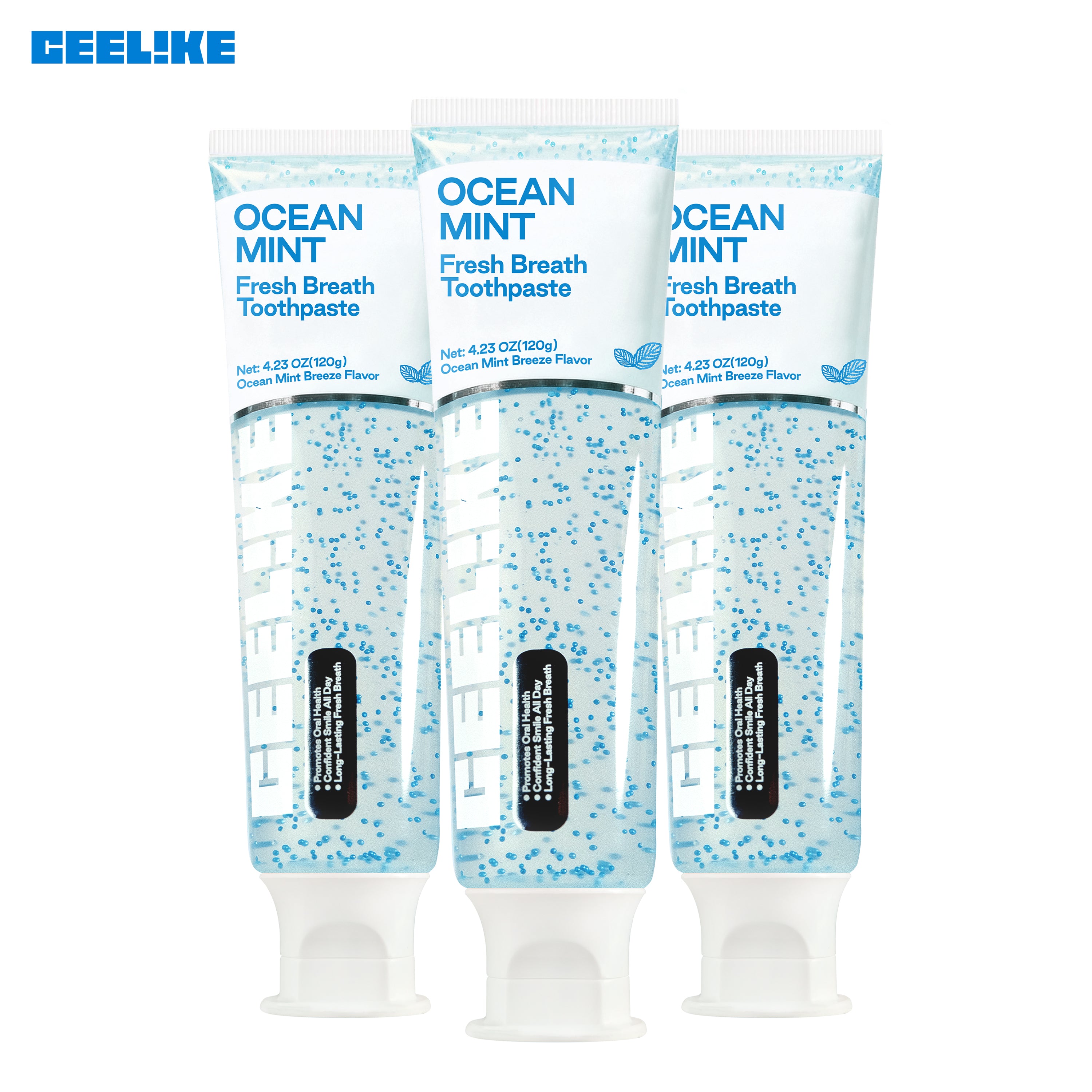 CEELIKE Ocean Mint Fresh Breath Toothpaste – Clean, Cool &amp; Refreshing 120g