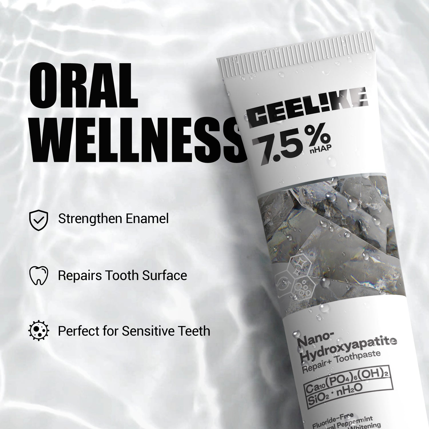 CEELIKE Hydroxyapatite Toothpaste, Repair and Protect Toothpaste, 4.23oz