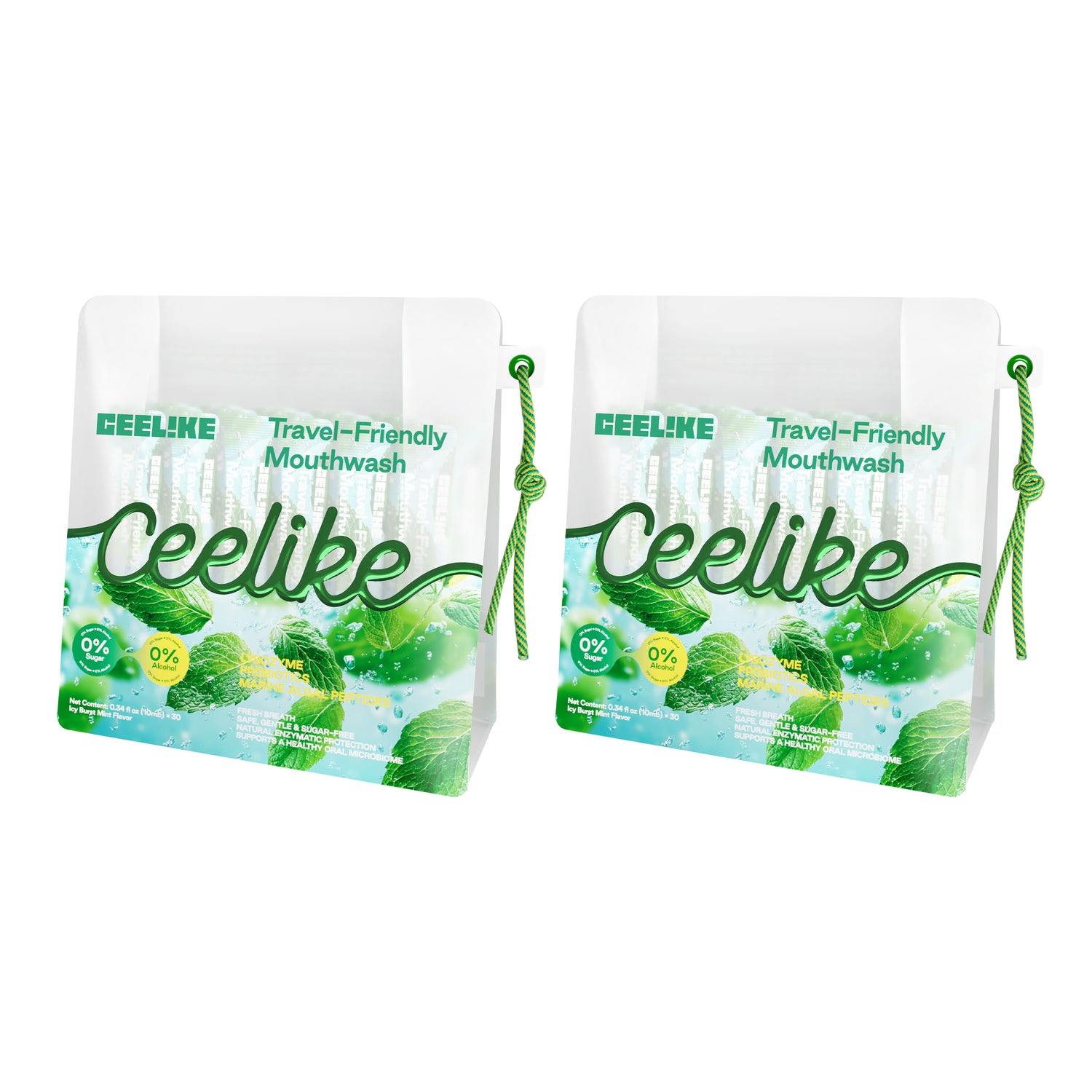 CEELIKE Ice Mint Portable Mouthwash — Refreshing Mint Flavor, Anytime, Anywhere