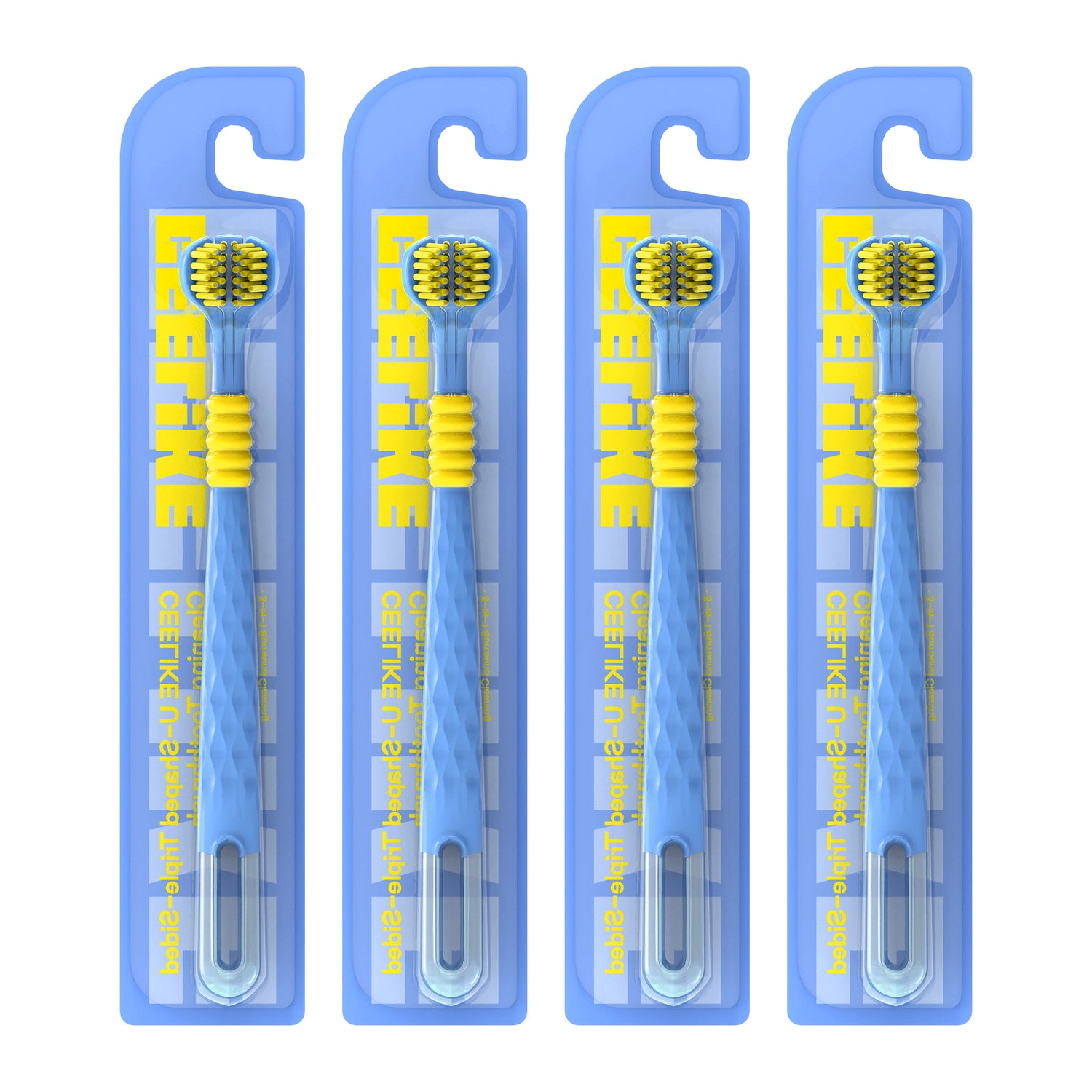 CEELIKE 3-Sided Soft Bristle Toothbrush – Complete Care