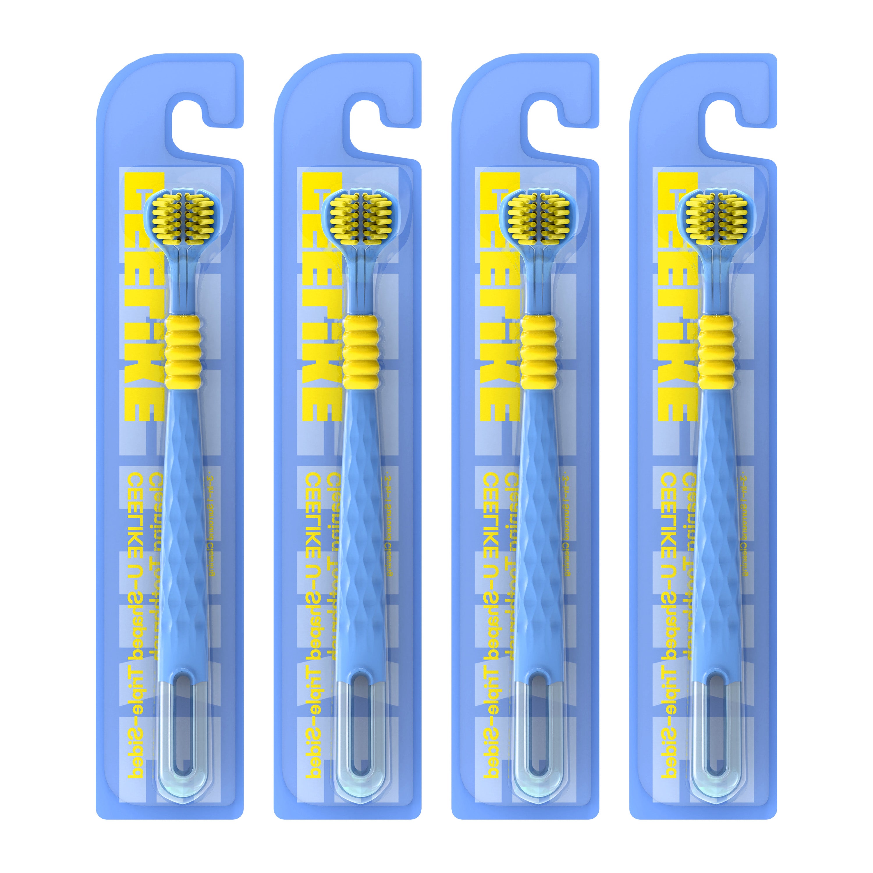 CEELIKE 3-Sided Soft Bristle Toothbrush – Complete Care