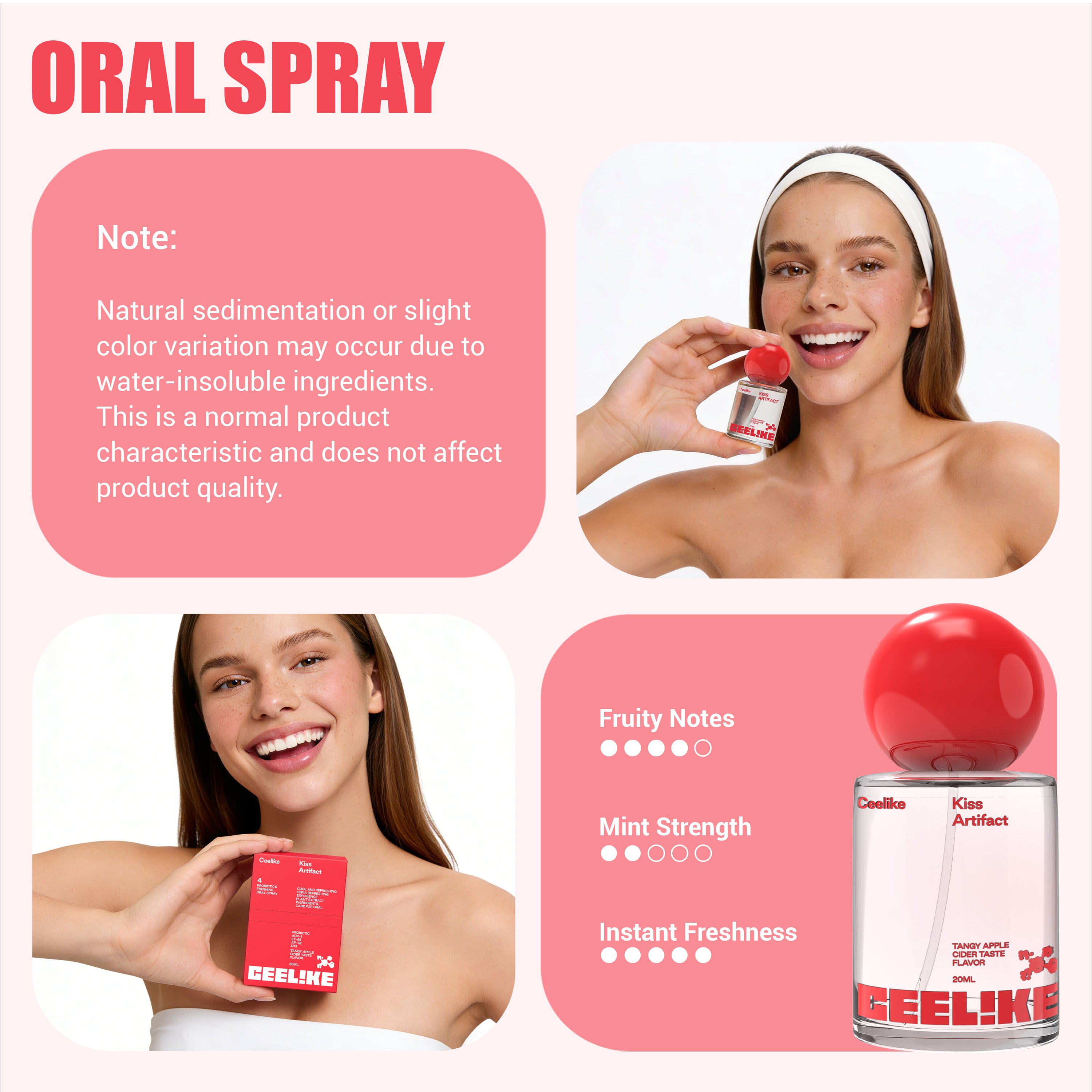 CEELIKE — Apple Cider Vinegar Smile Mist 20ml. Crisp. Tangy. Refreshing.