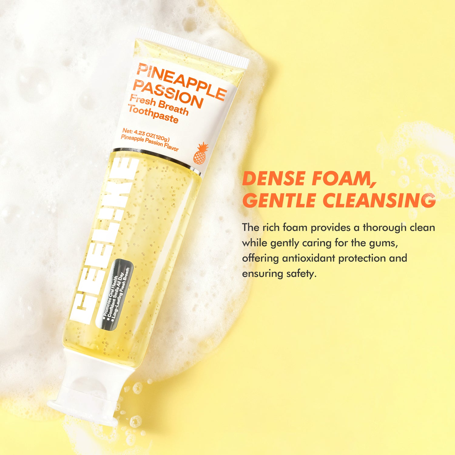 CEELIKE Pineapple Passion Toothpaste –Fresh Breath, 120g