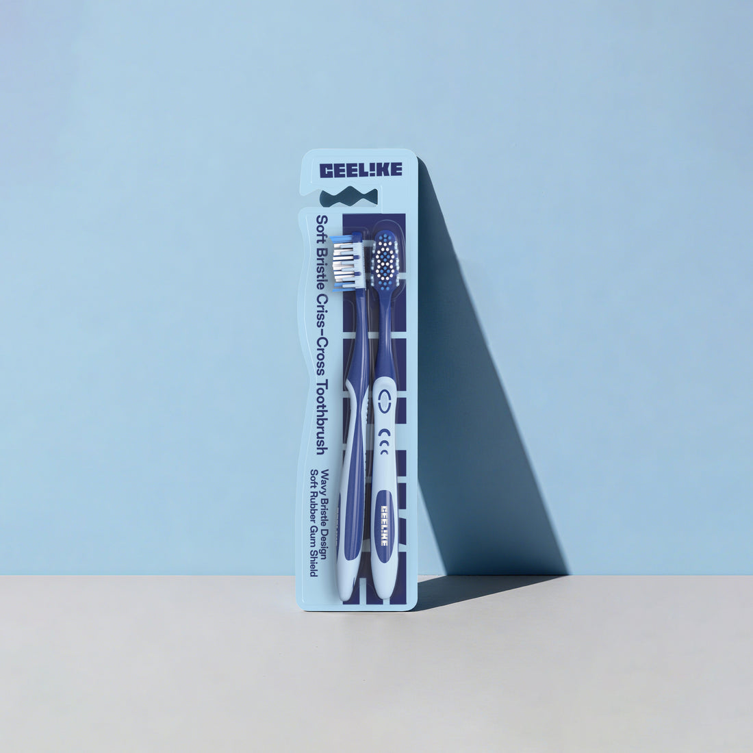 CEELIKE Soft Cross Bristle Toothbrush-Comfortable Daily Care