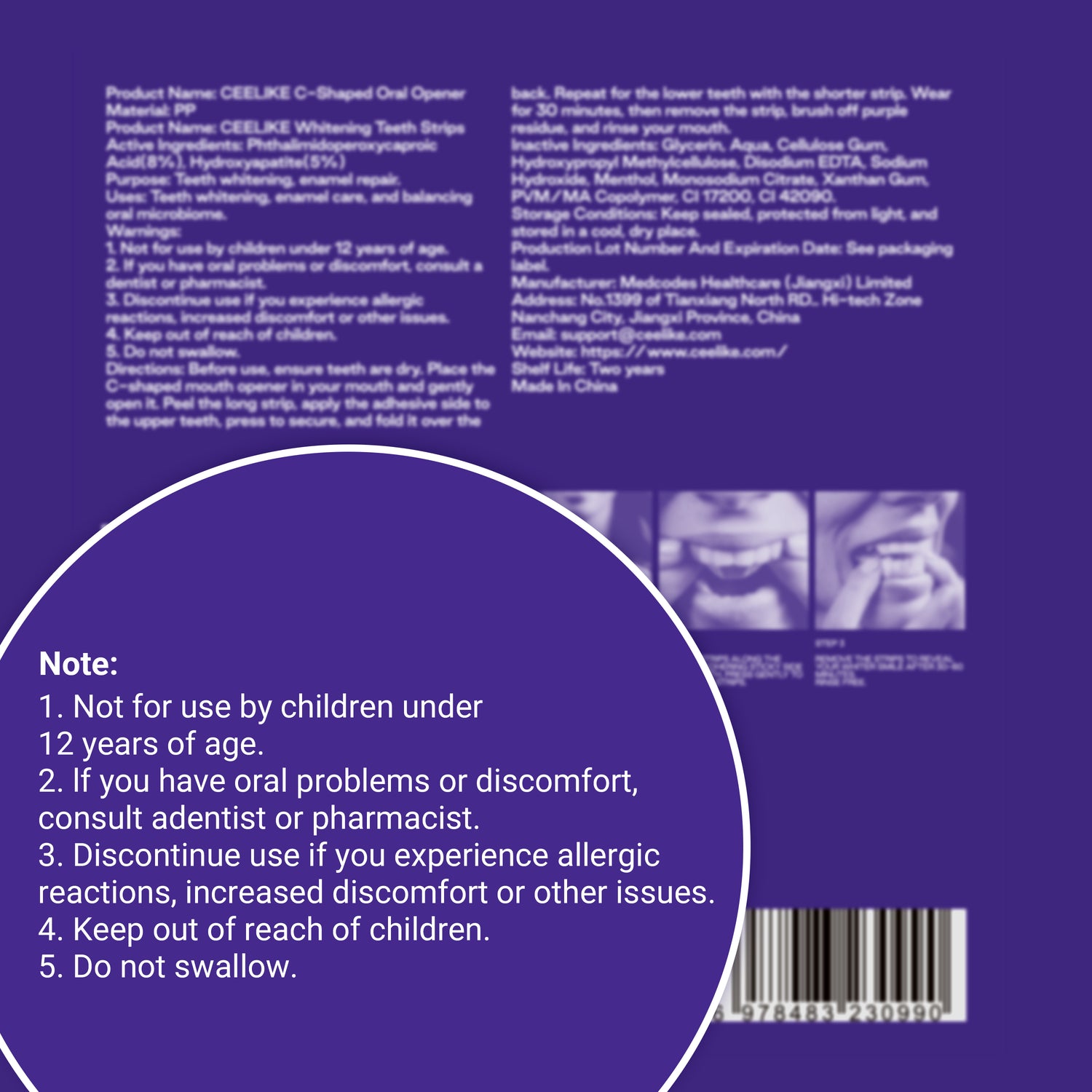 CEELIKE Hydroxyapatite Whitening Strips. Smooth. Clean. Visibly Refreshed.