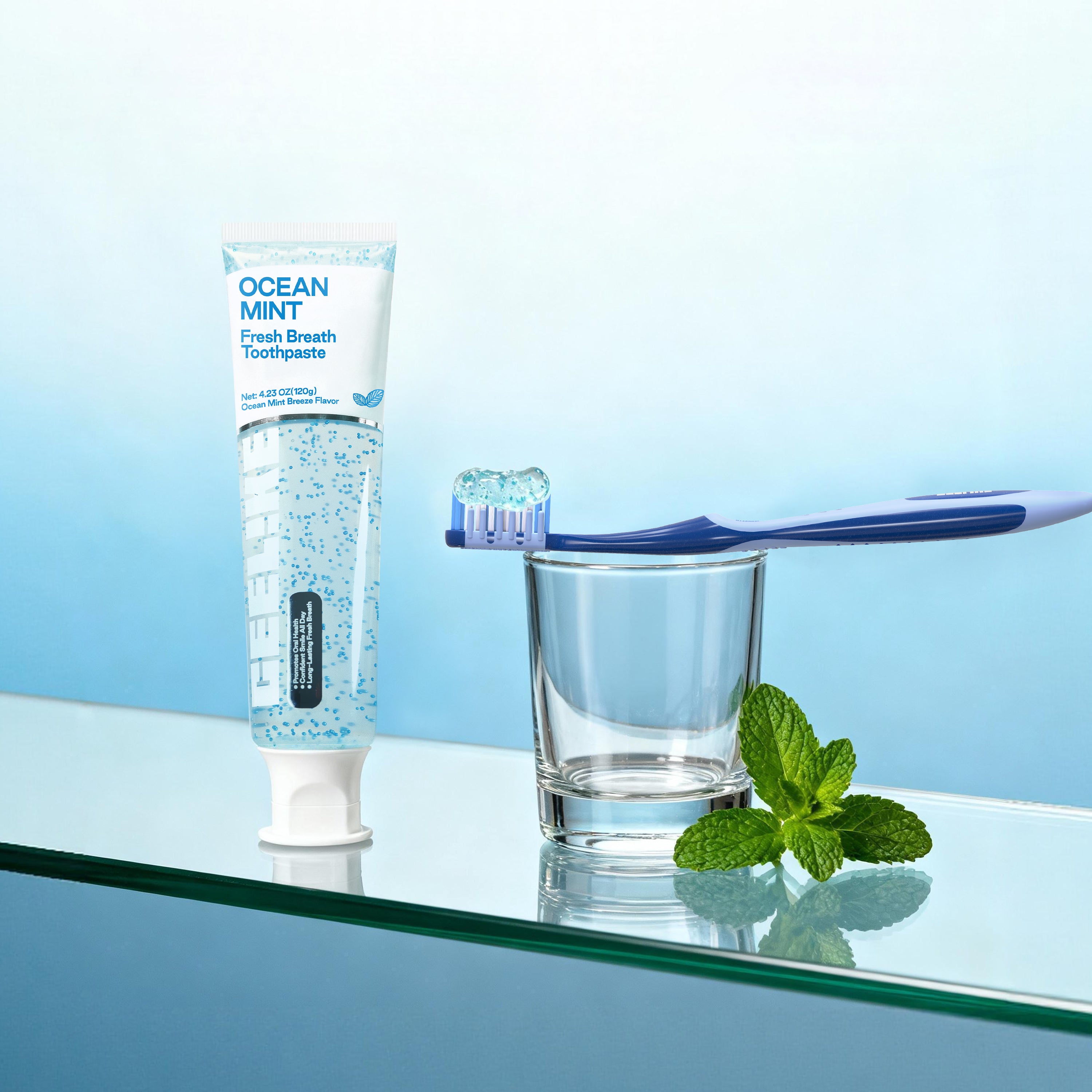 CEELIKE Ocean Mint Fresh Breath Toothpaste – Clean, Cool &amp; Refreshing 120g