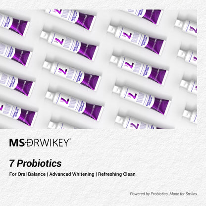 MSDRWIKEY 7 Pro Purple Whitening Toothpaste - Deep whitening, strong cleaning, confident smile, shining every day